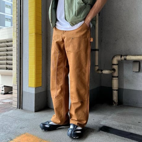 US Carhartt B136 Double Front Washed Duck Utility Work Pants / 全3色