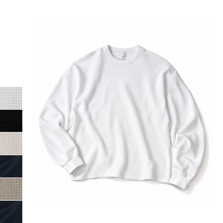 Los Angeles Apparel TX407GD L/S Garment Dye Heavy Thermal Crewneck / 全6色