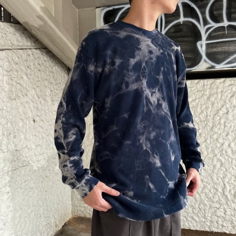 RAWDRIP Custom PRO CLUB L/S Frost Bleach Heavyweight Thermal Shirts / 全2色