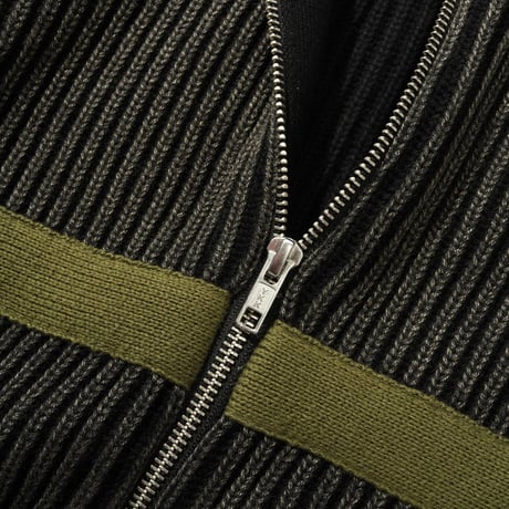 Butter Goods Bleach Zip-Thru Knit -  Black