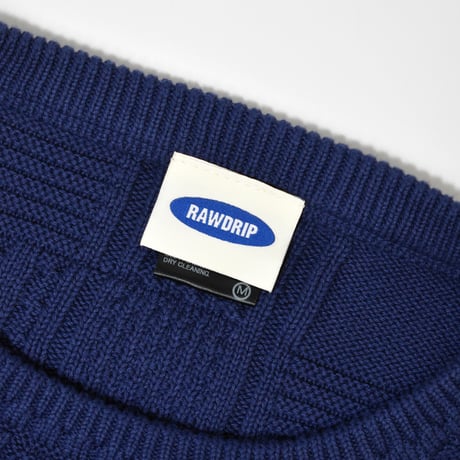 RAWDRIP Panel Pattern Crew Knit 全3色