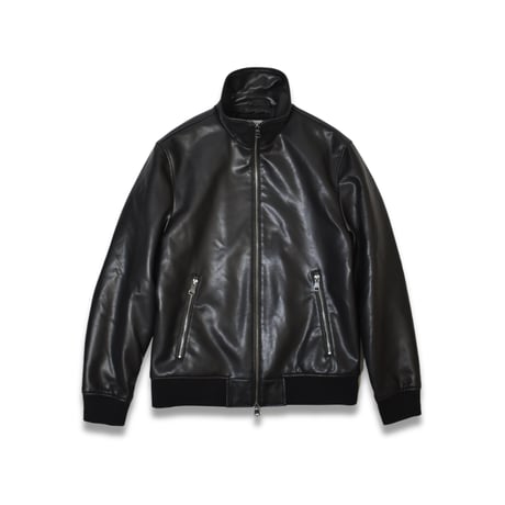 DKNY Faux Leather Bomber Jacket [DX691282] - Black