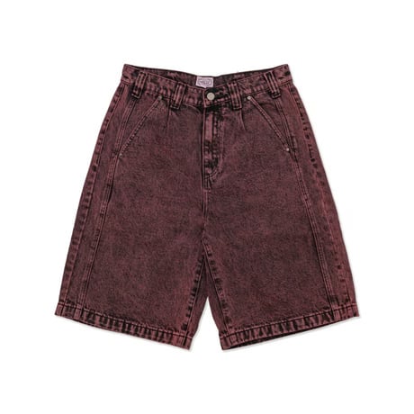 Hoddle Denim Bermuda Shorts - Wine