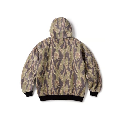 FTC Washed Hooded Work Jacket - Camo