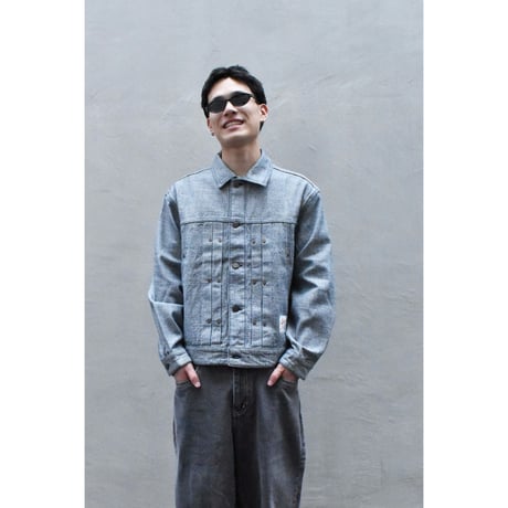 Dime Pleated Denim Jacket / 全2色