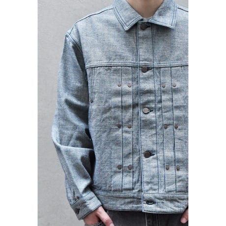 Dime Pleated Denim Jacket / 全2色