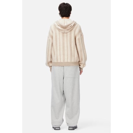 Dime Mohair Striped Zip Hoodie / 全2色