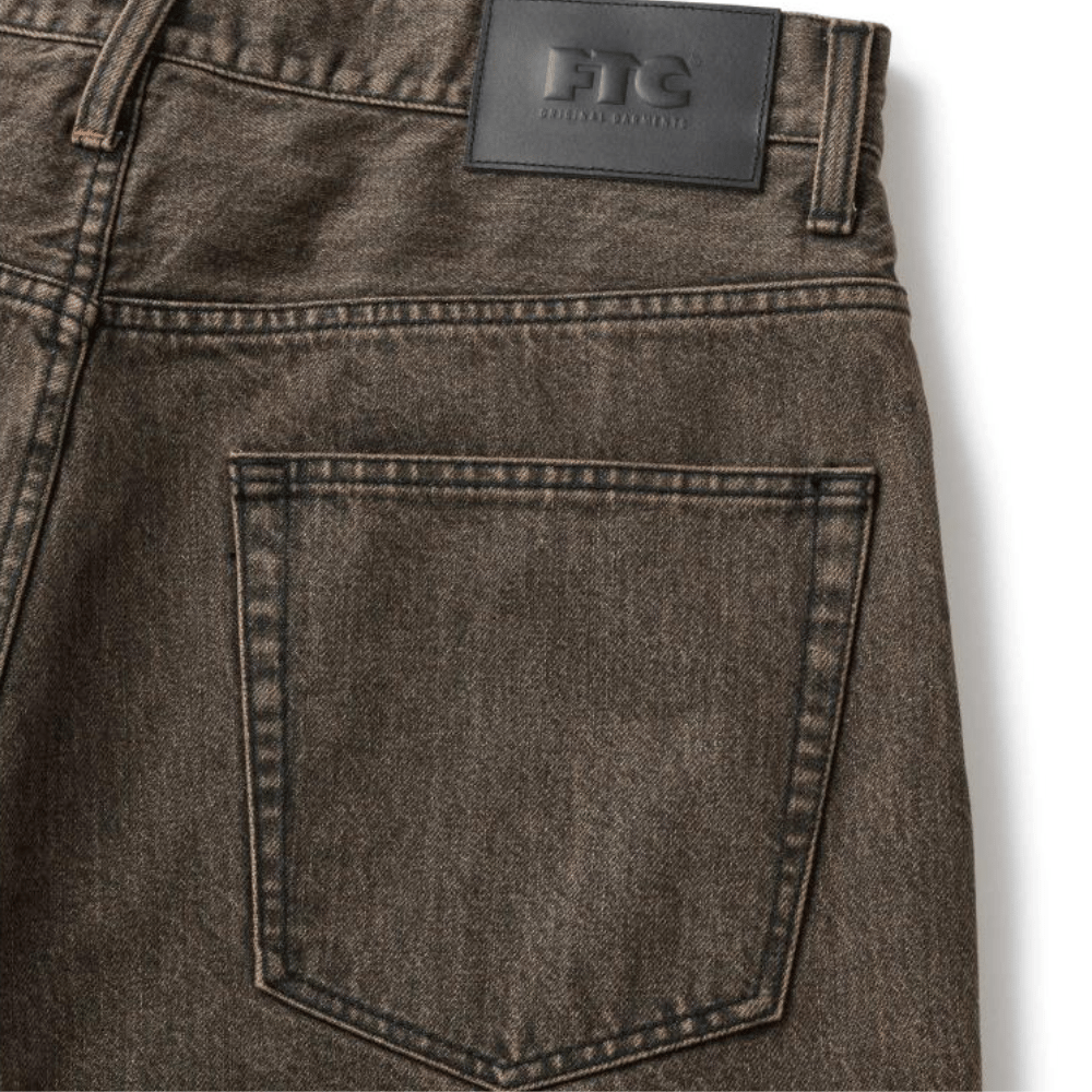 FTC EMB Baggy Fit Denim - Dyed Brown | RULEZ