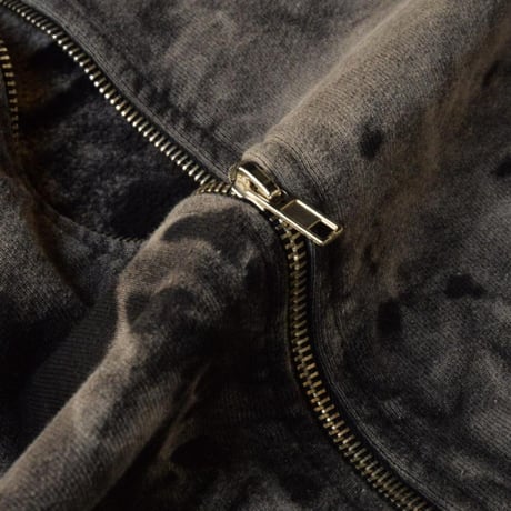 Los Angeles Apparel Custom Frost Bleached Sweat Parka - Black