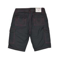 True Religion CSTM Cargo Shots - Jet Black / Red