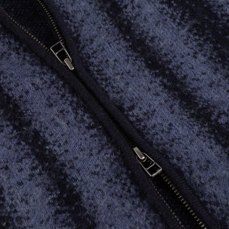 Dime Mohair Striped Zip Hoodie / 全2色