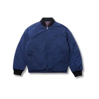 Butter Goods Reversible Bomber Jacket - Navy Plaid