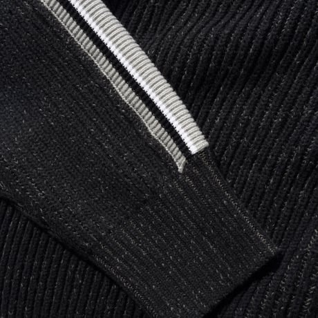 Butter Goods Club Zip-Thru Knit - Black