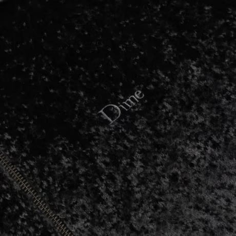 Dime Mohair Double Zip Knit - Black/Charcoal
