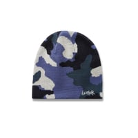 Butter Goods Abseil Skully Beanie - Ocean Camo