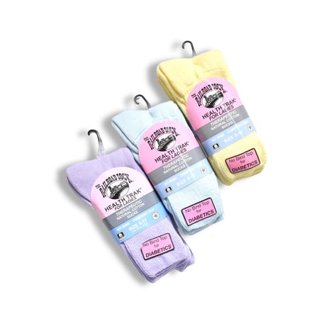 The Railroad Sock Women's Pastel Therapeutic Crew Socks (2pr) / 全3色