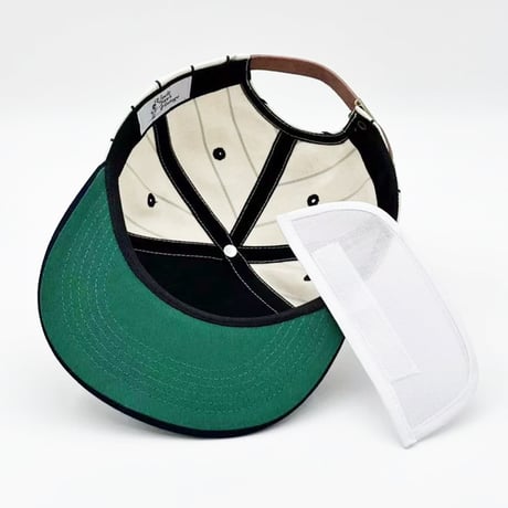 Uncle Jay's Vintage New York Yankees Twill Pinstripe Cap - WhiteｘNavy