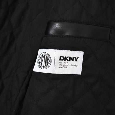 DKNY Faux Leather Moto Jacket [DX491399] - Black