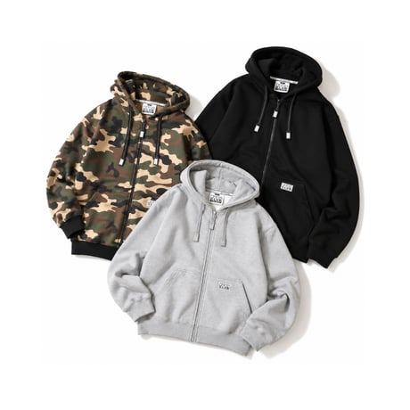 PRO CLUB Heavyweight Full Zip Fleece Hoodie / 全3色