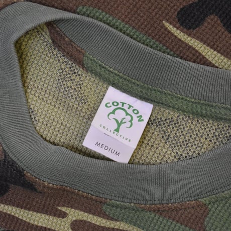Cotton Collective Waffle L/S Tee 7.0oz - Vintage Camo