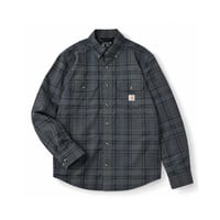Carhartt 107012 Fort Loose L/S Check Shirts - NavyｘDeep Smoke Blue