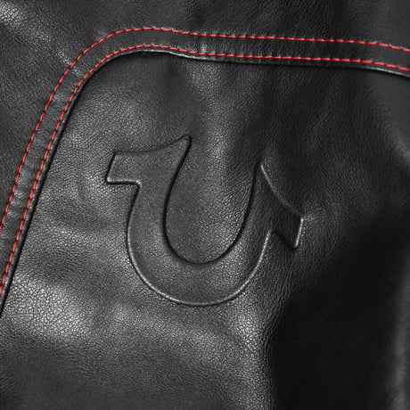 True Religion Leather Moto Jacket - Black