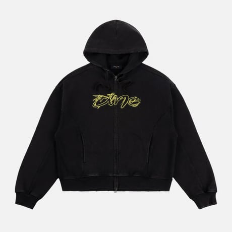 Dime Distressed Terry Zip Hoodie / 全2色