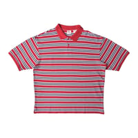 Levis Boxy S/S Polo Shirts - Red Stripe