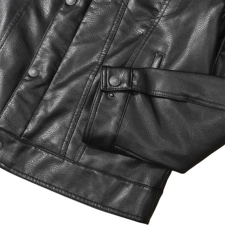 Levi's®︎  PU Leather 2 Chest Pocket Trucker Jacket LM2RU638 / 全2色