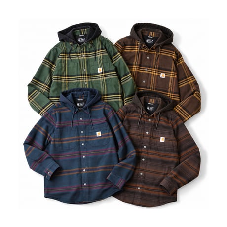 Carhartt 107011 Hamilton Relaxed Plaid Shirts Jacket / 全4色