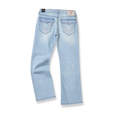 True Religion Billy Flap Bootcut Jeans - Light Journey Wash