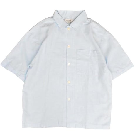 Cotton On Eli Linen Blend S/S Shirt - Blue