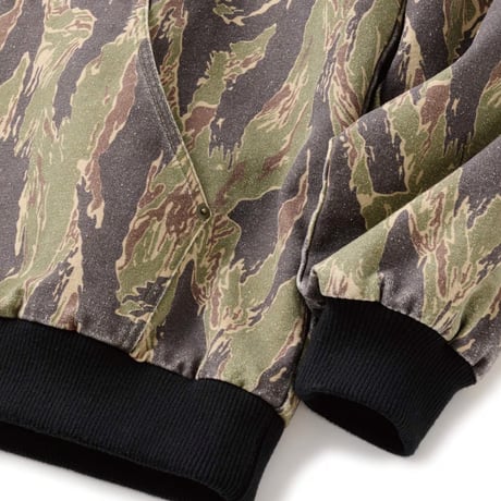FTC Washed Hooded Work Jacket - Camo