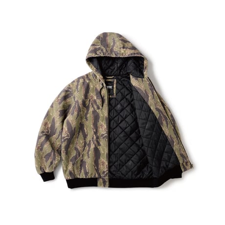 FTC Washed Hooded Work Jacket - Camo