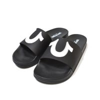 True Religion 112 Logo Slide Sandal - Black