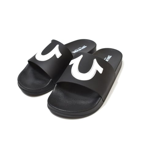 True Religion 112 Logo Slide Sandal - Black