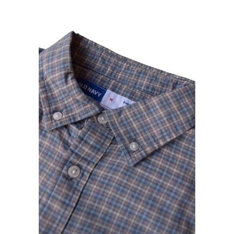 Old Navy L/S Check Shirt Blue Olive