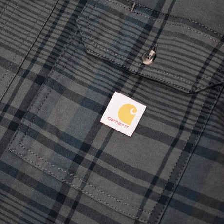 Carhartt 107012 Fort Loose L/S Check Shirts - NavyｘDeep Smoke Blue