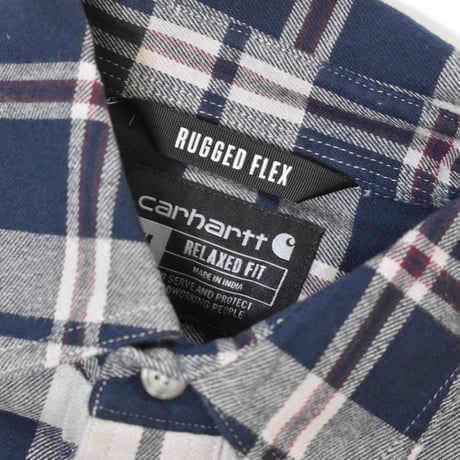 Carhartt 107010 Relaxed Fit Midweight L/S Flannel Plaid Shirts / 全2色