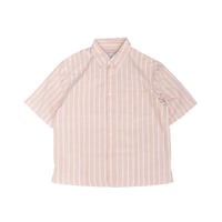 Urban Outfitters S/S Oxford Stripe Shirt - Salmon PinkｘWhite