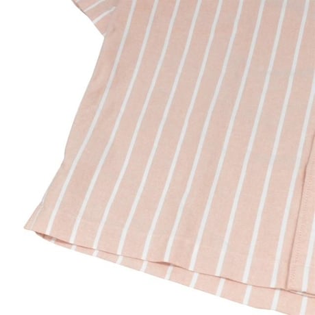 Urban Outfitters S/S Oxford Stripe Shirt - Salmon Pink/White