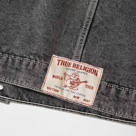 True Religion Jesse SN Trucker Jacket Jacket - Grey Wash
