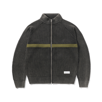 Butter Goods Bleach Zip-Thru Knit -  Black
