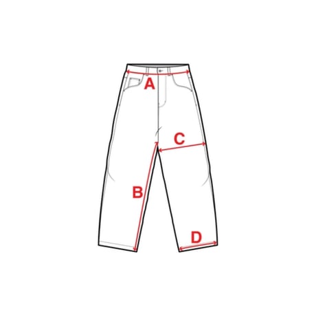 Dime Baggy Wink Denim Pants - Faded Black