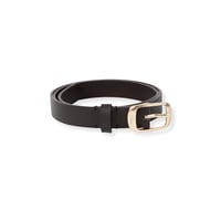 Dime Dress Leather Belt - Black