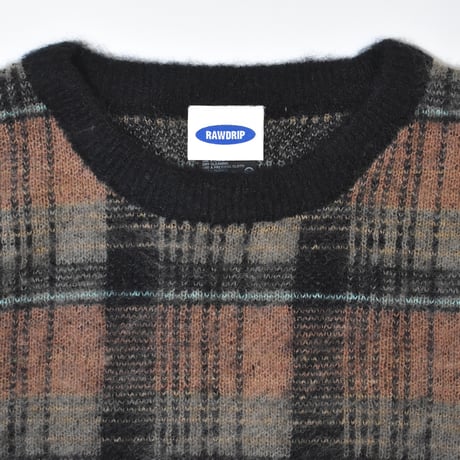 RAWDRIP Mohair Check Knit / 全2色
