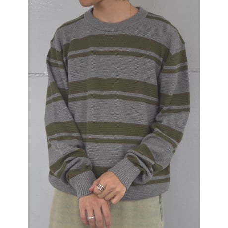 Calvin Klein Stripe Cotton Knit / 全3色