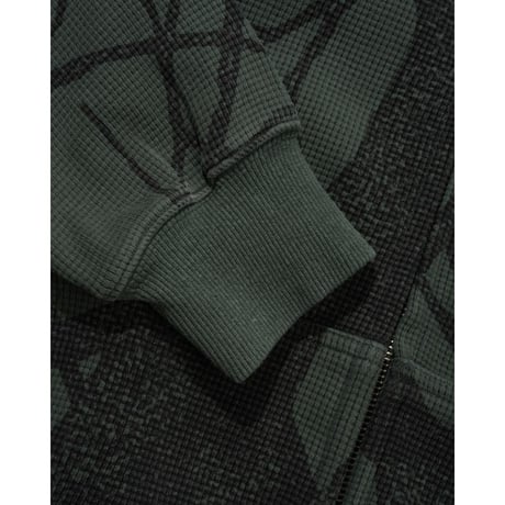 Butter Goods Bleach Waffle Zip-Thru Hood - Camo