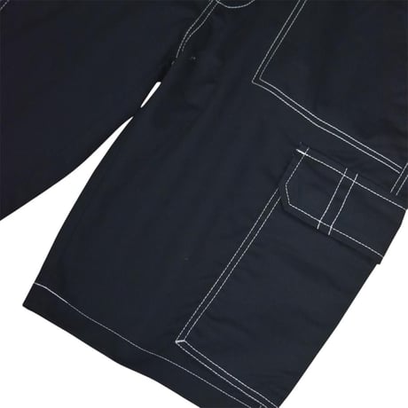 True Religion CSTM Cargo Shots - Jet Black / White