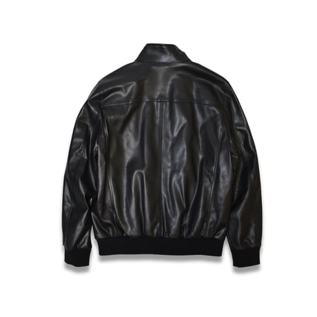 DKNY Faux Leather Moto Jacket [DX491399] - Black